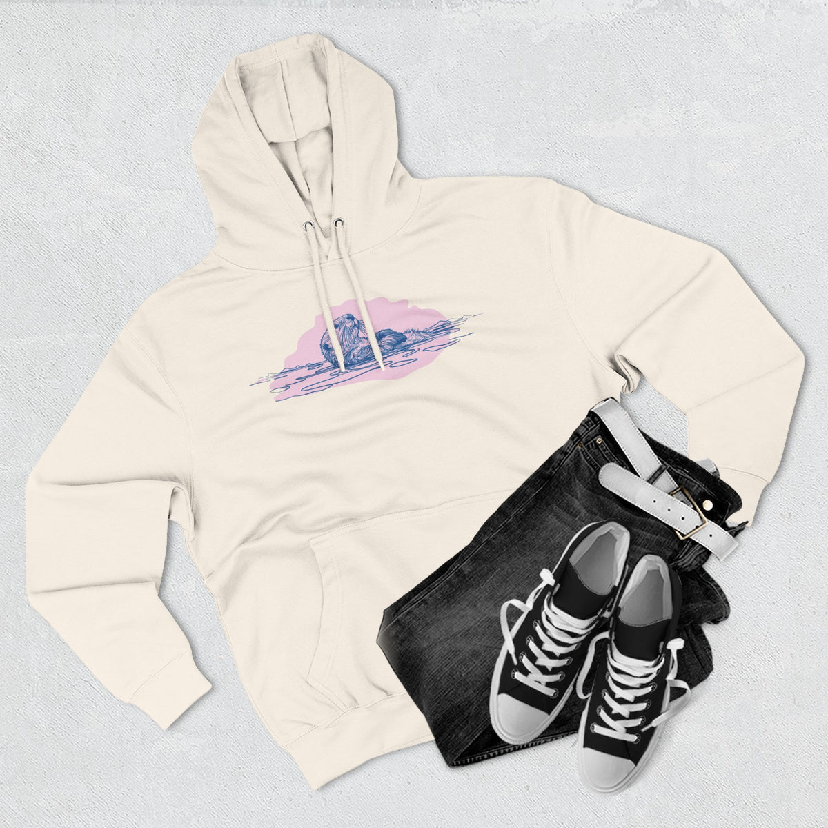 Sea Otter Hoodie | Floating Otter Hoodie