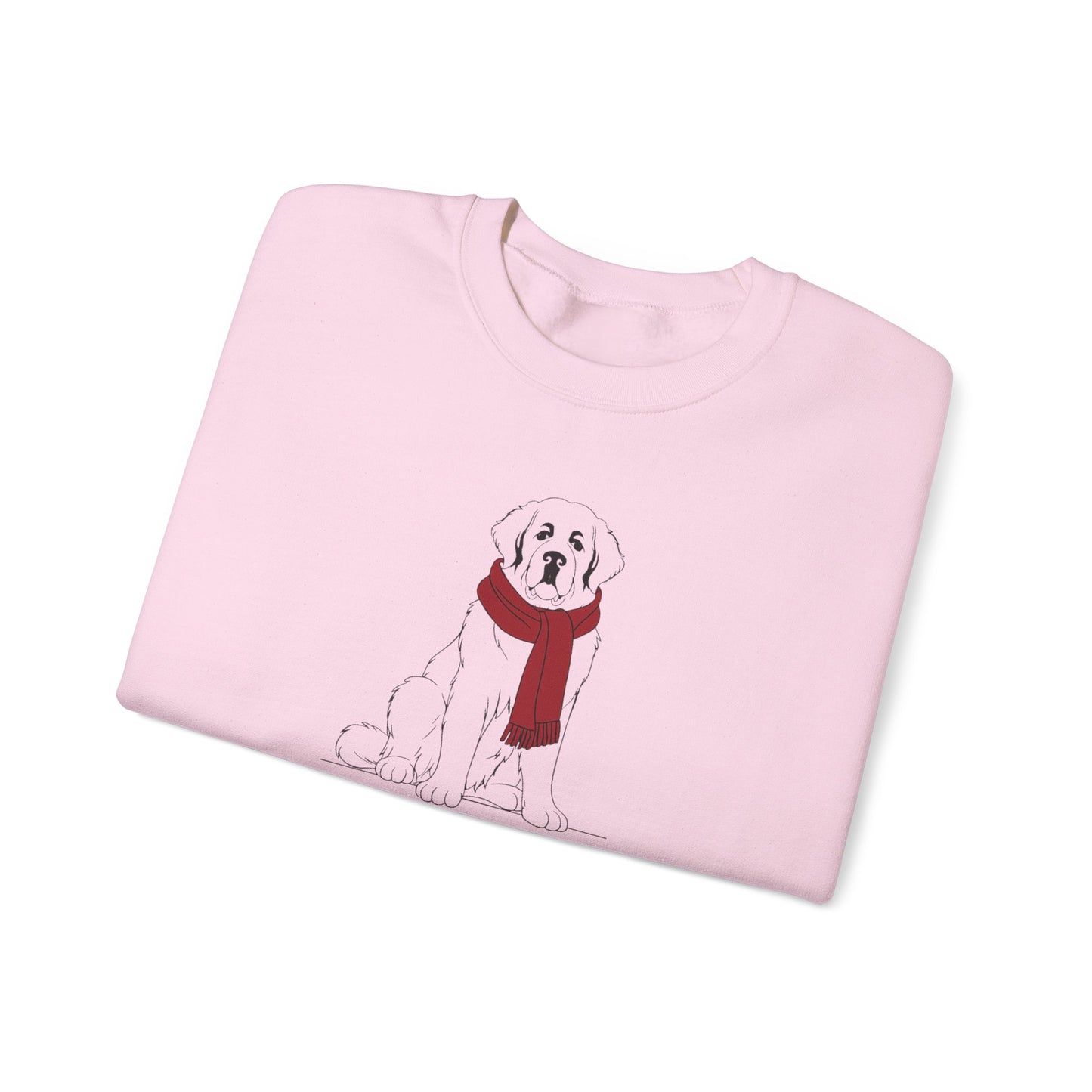 Saint Bernard Scarf Premium Sweatshirt | Cozy Den Edition