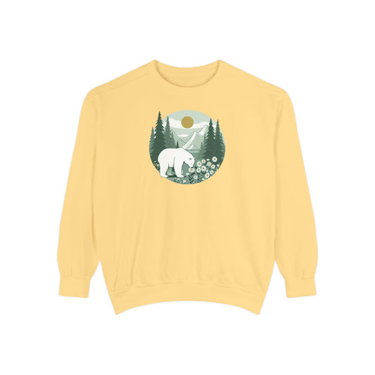 Polar Bear Mountain Meadow Comfort Colors Sweatshirt