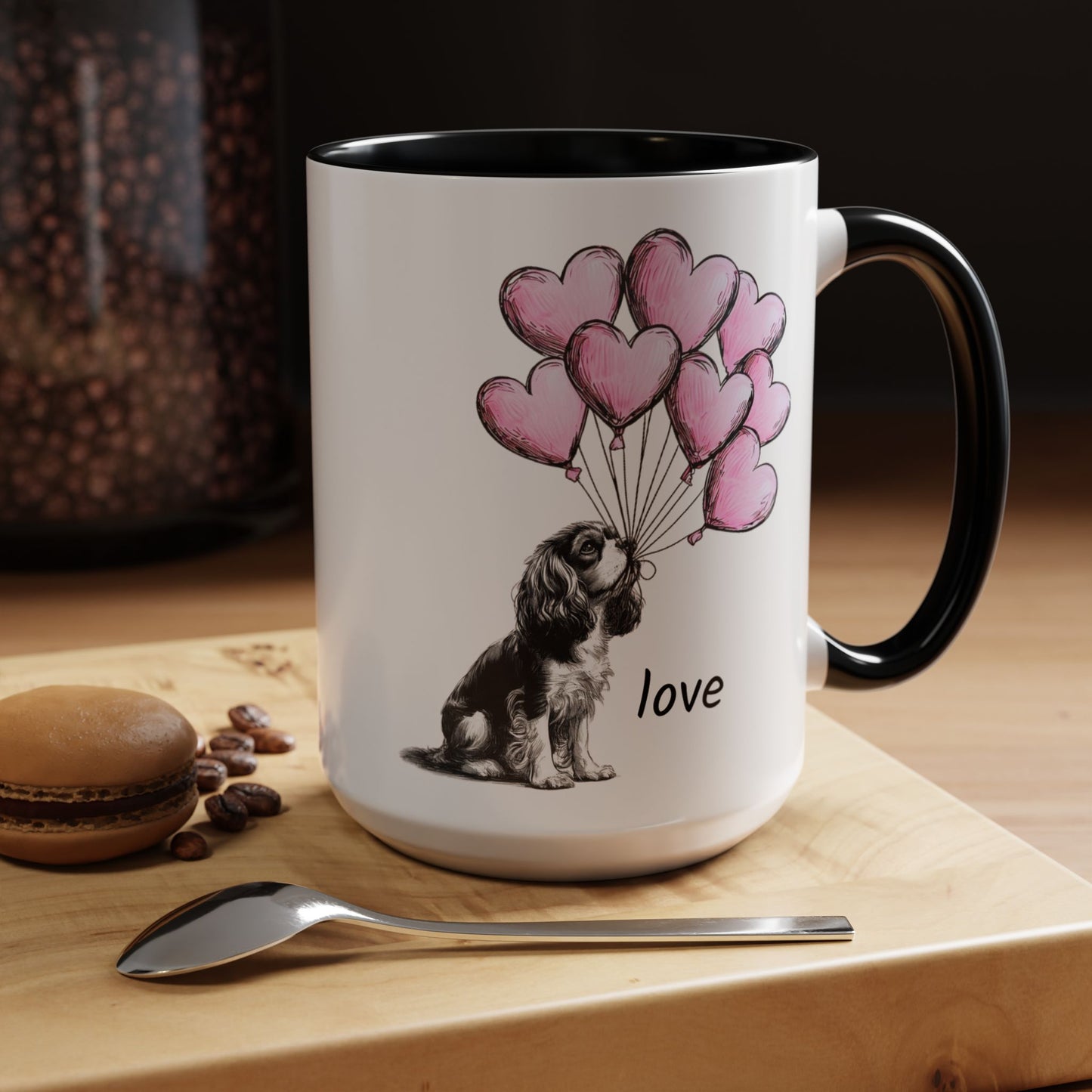 Cavalier King Charles Love Balloon Mug
