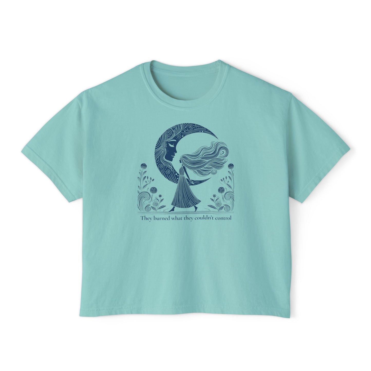 They Burned What They Couldn't Control Tee – Feminist Witch Shirt