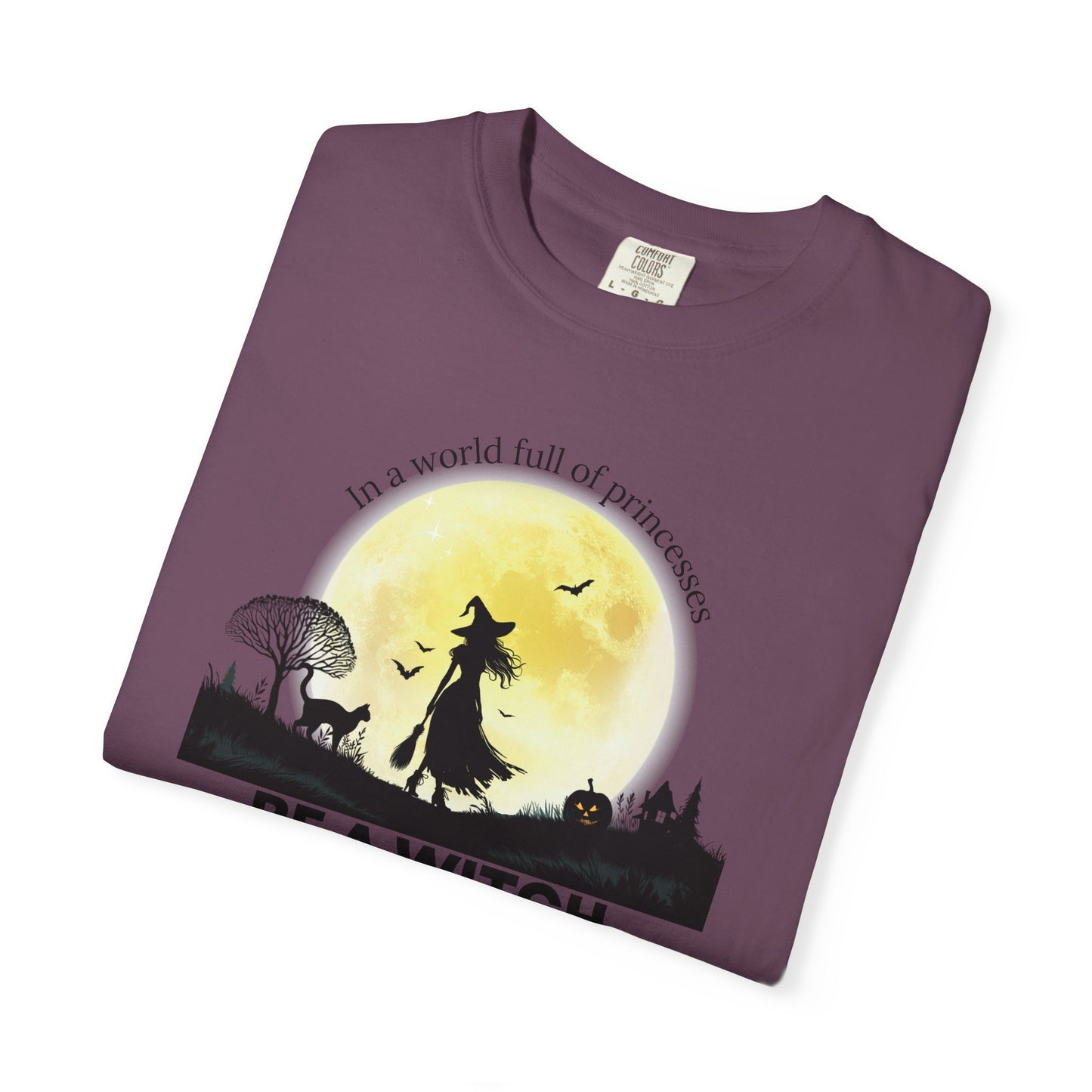 Be A Witch Celestial Moon Tee | Comfort Colors® Heritage Mystical Graphic Shirt