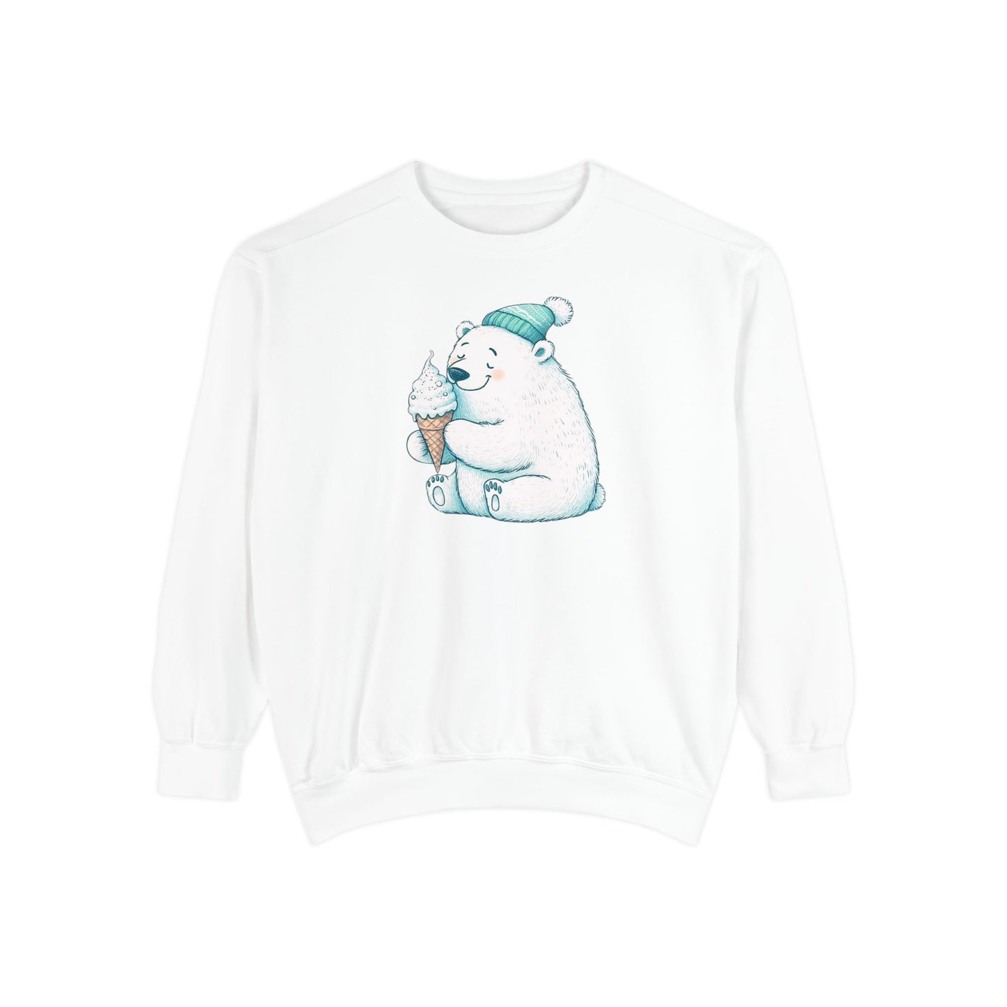 Cozy Cone Polar Bear Comfort Colors Sweatshirt