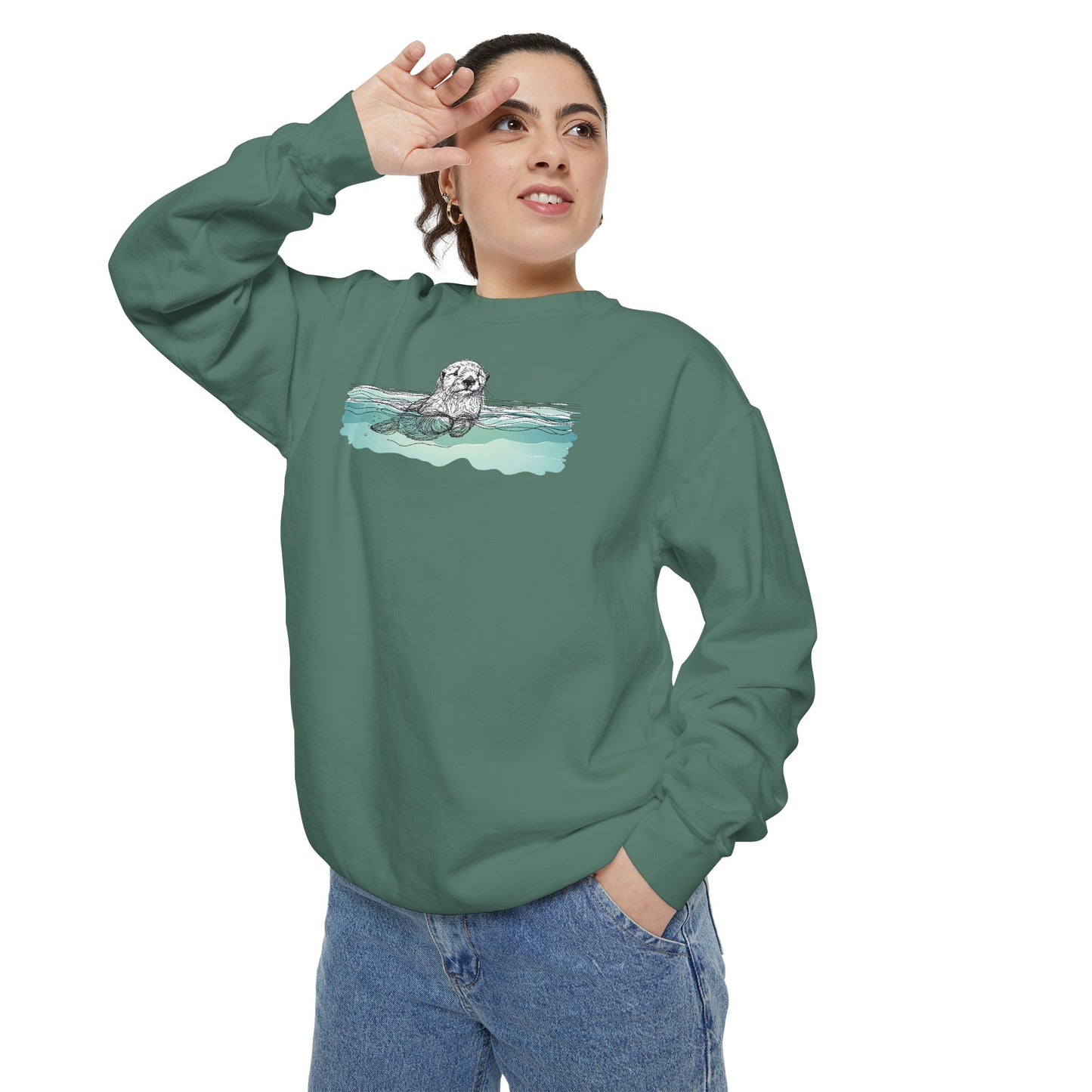 Otter in the Water Sweatshirt