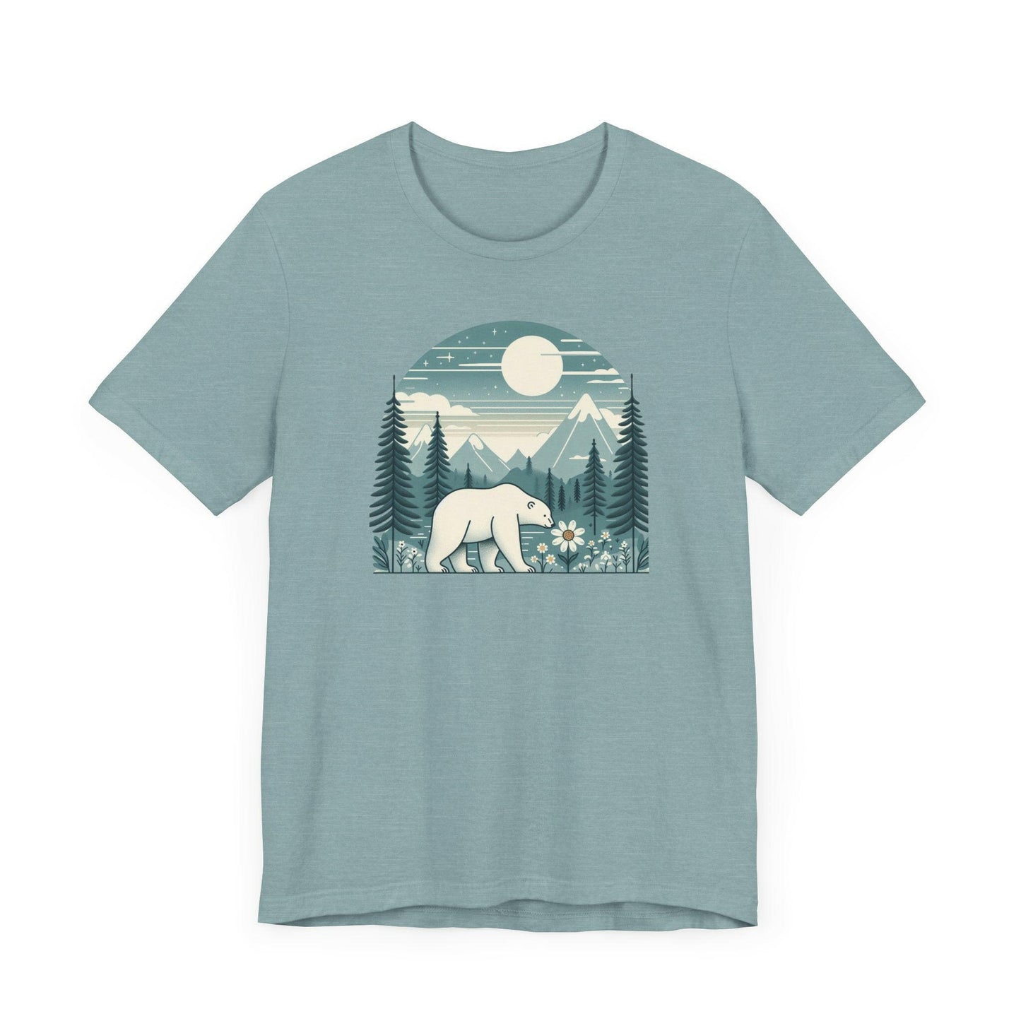 Nature Lover's Bear Graphic Tee | Unisex Jersey Short Sleeve T-Shirt - Stompy Paws