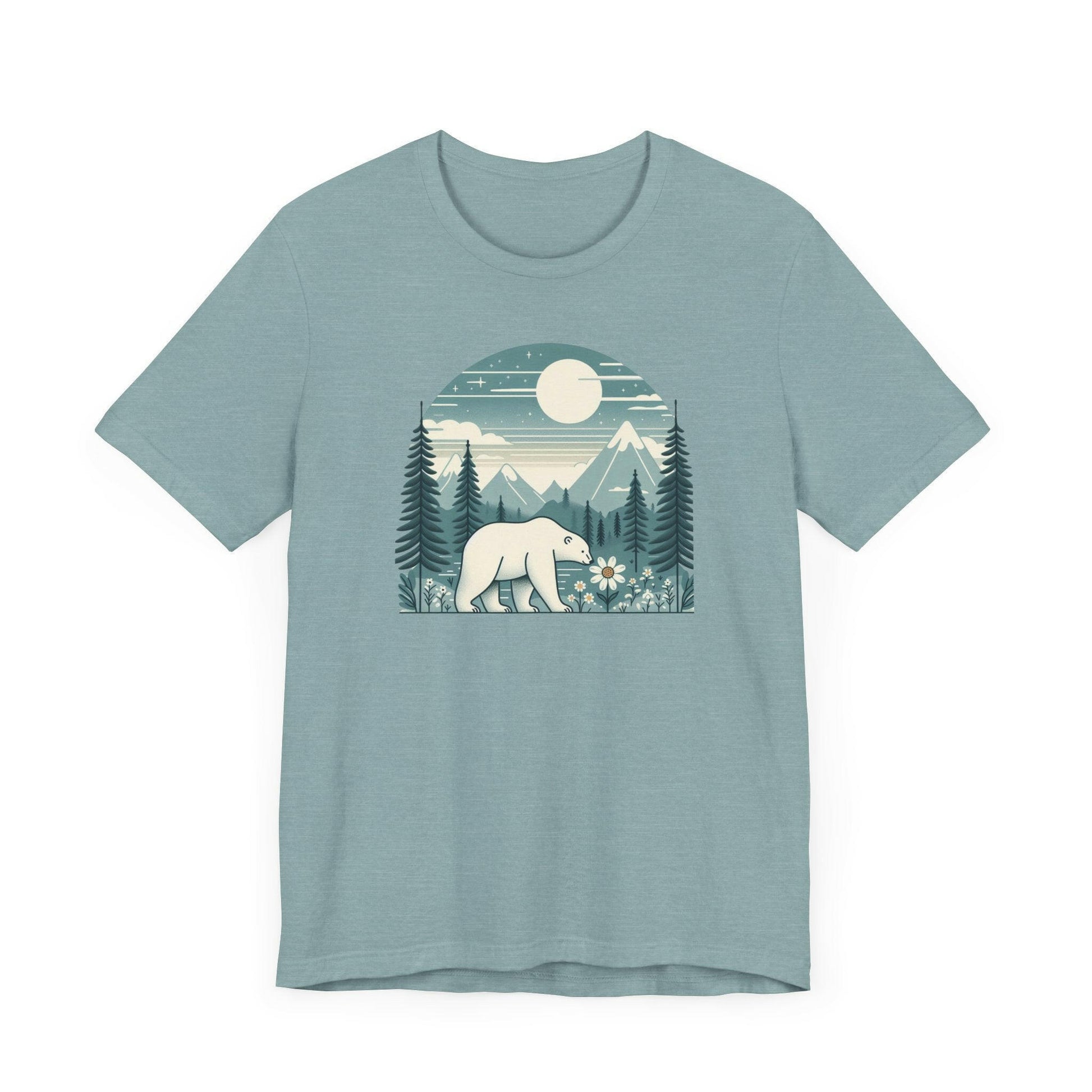 Nature Lover's Bear Graphic Tee | Unisex Jersey Short Sleeve T-Shirt - Stompy Paws