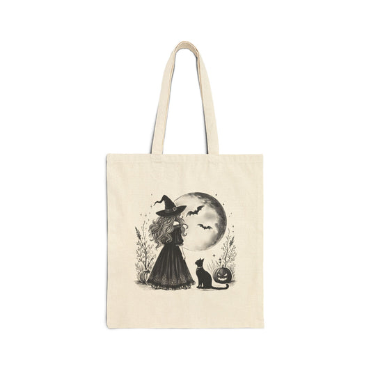 Moonlit Witch Tote Bag