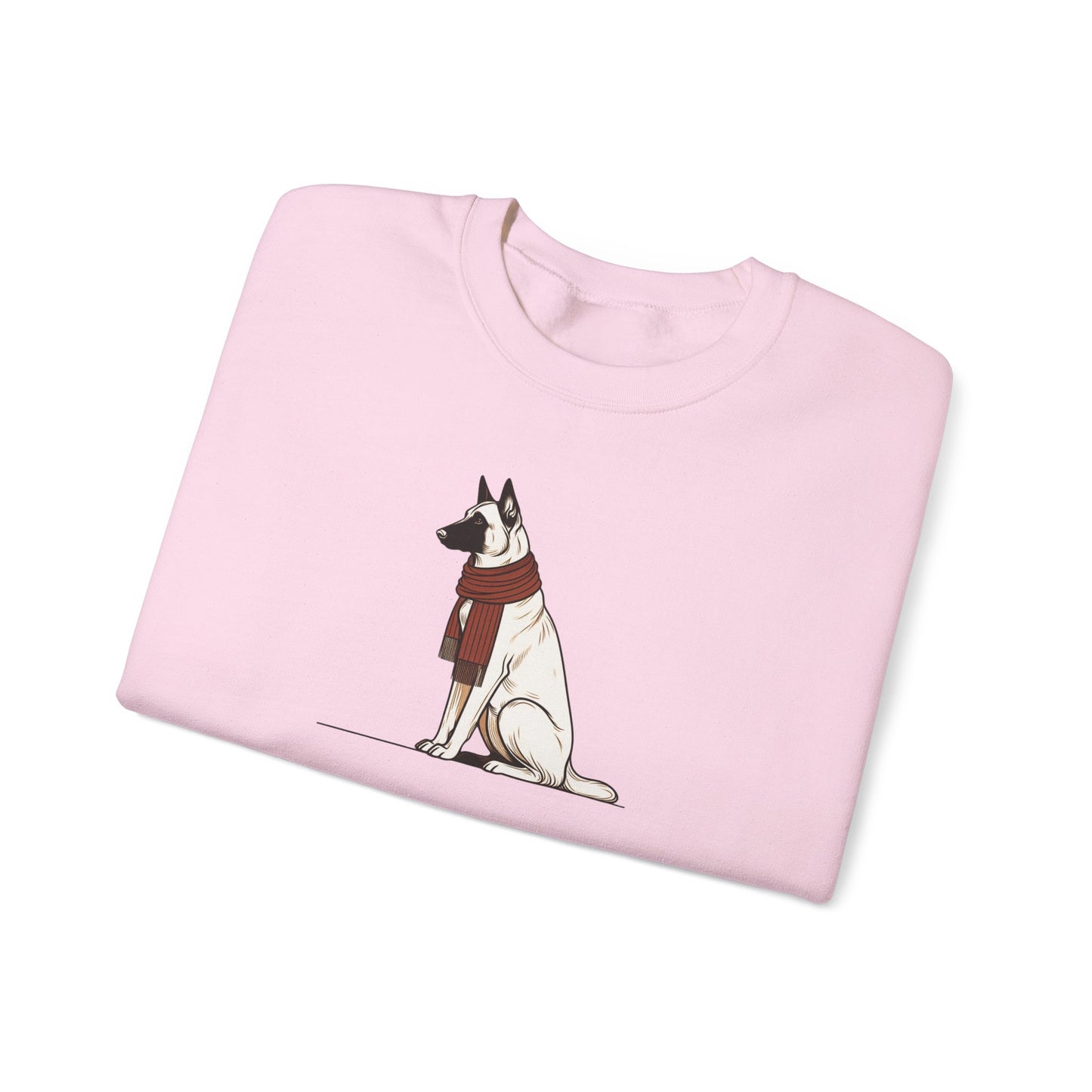 Belgian Malinois Scarf Premium Sweatshirt | Cozy Den Edition