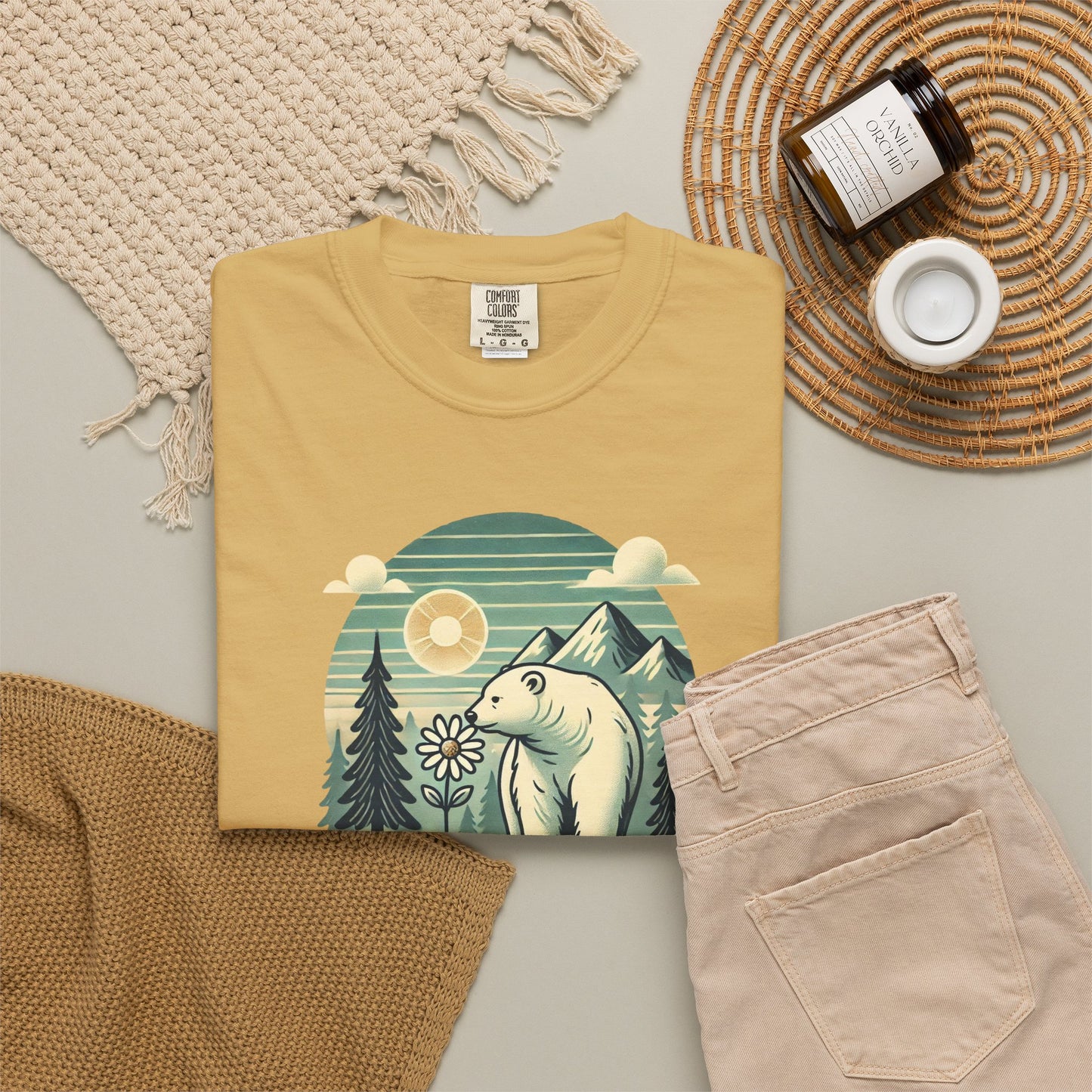 Pine & Daisy Polar Bear Comfort Colors Tee