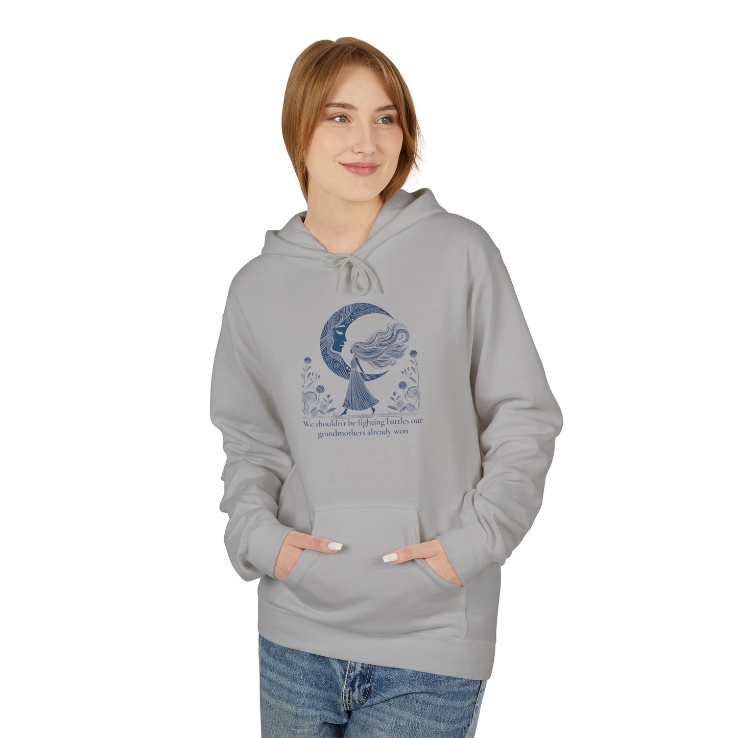 We Shouldn’t Be Fighting Battles Midweight  Hoodie,  Moon Goddess Design