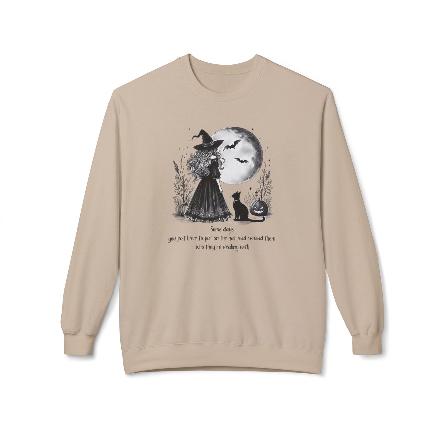 Enchanting Moon Halloween Witch Sweatshirt