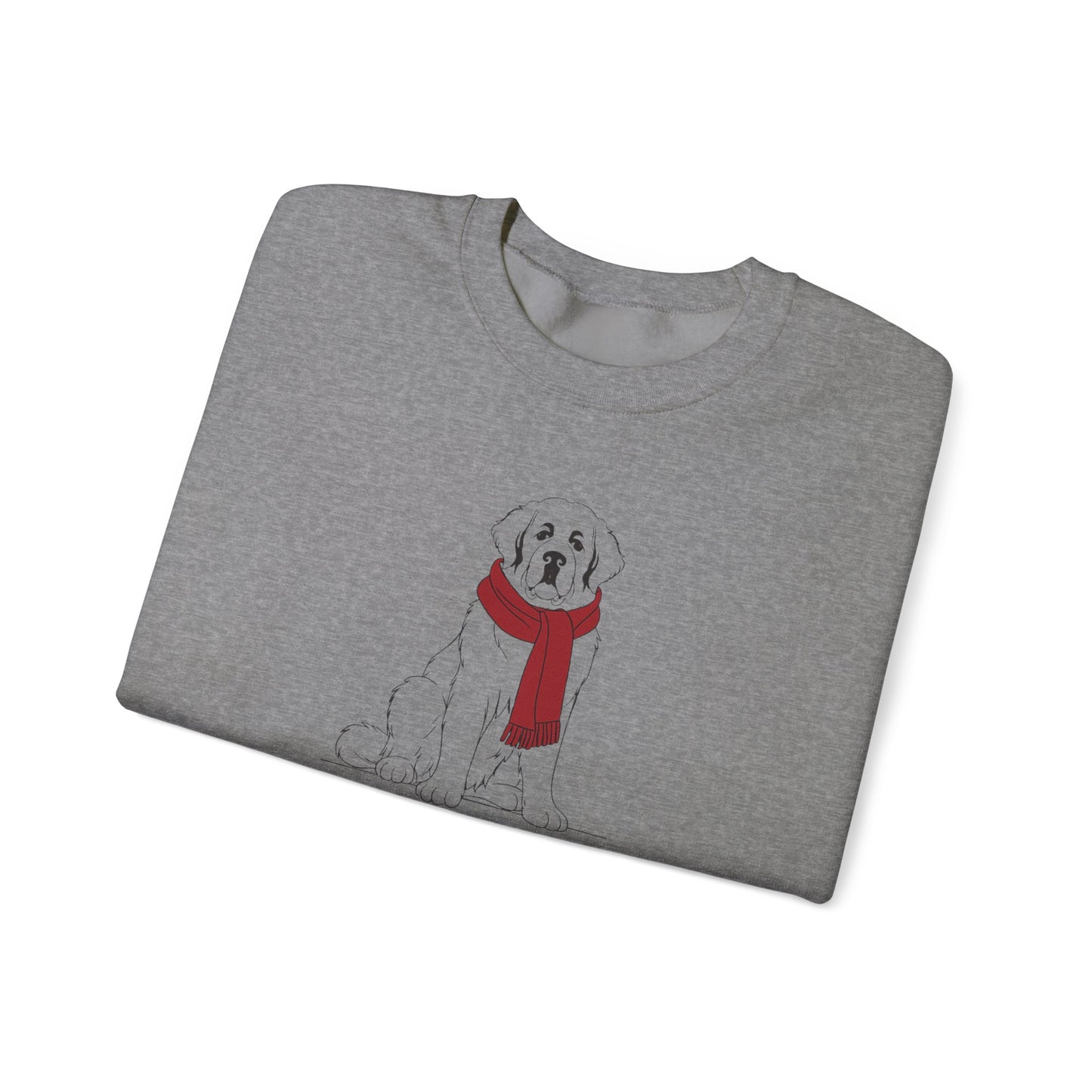 Saint Bernard Scarf Premium Sweatshirt | Cozy Den Edition