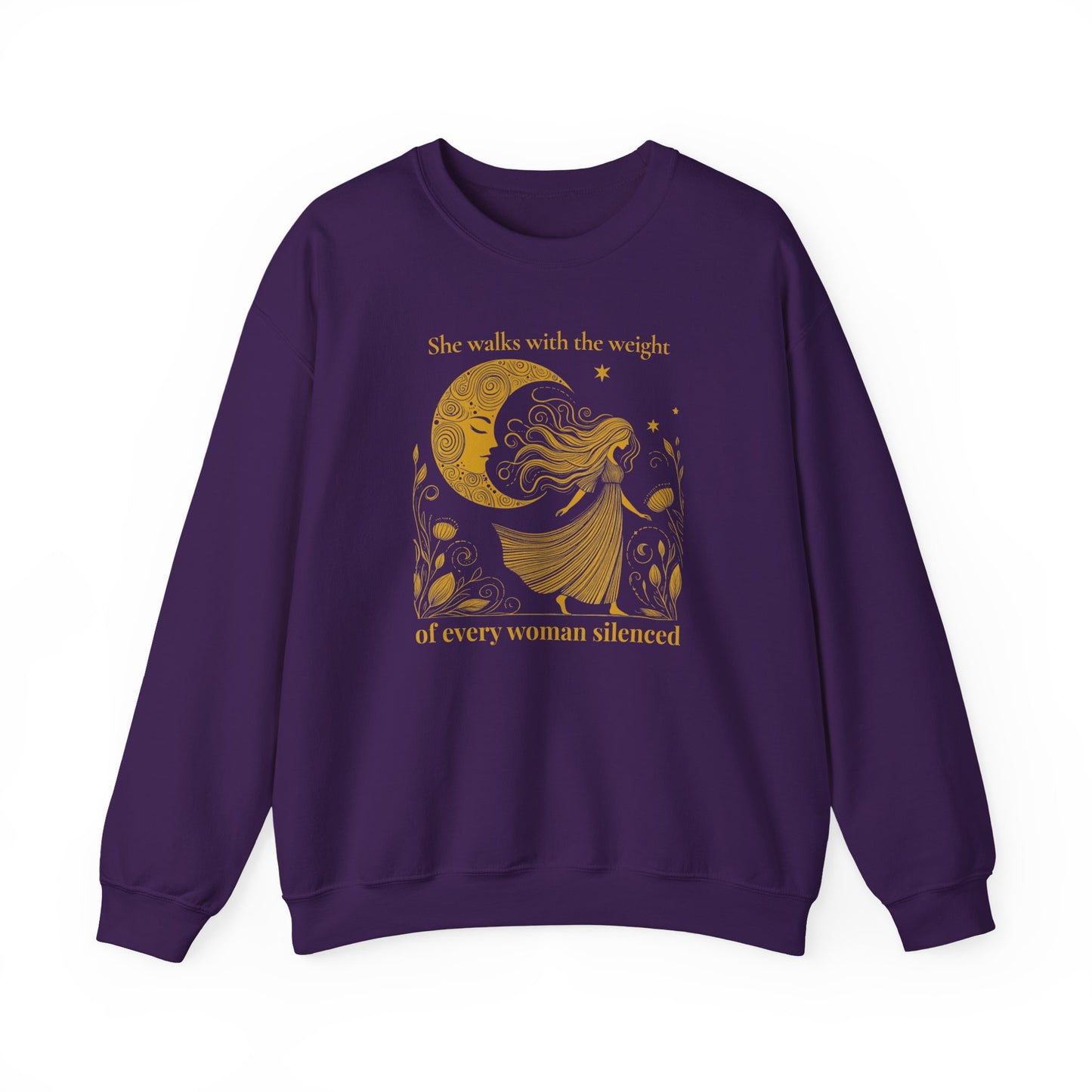 The Weight of Silence Celestial Art Sweatshirt |Mystic Den