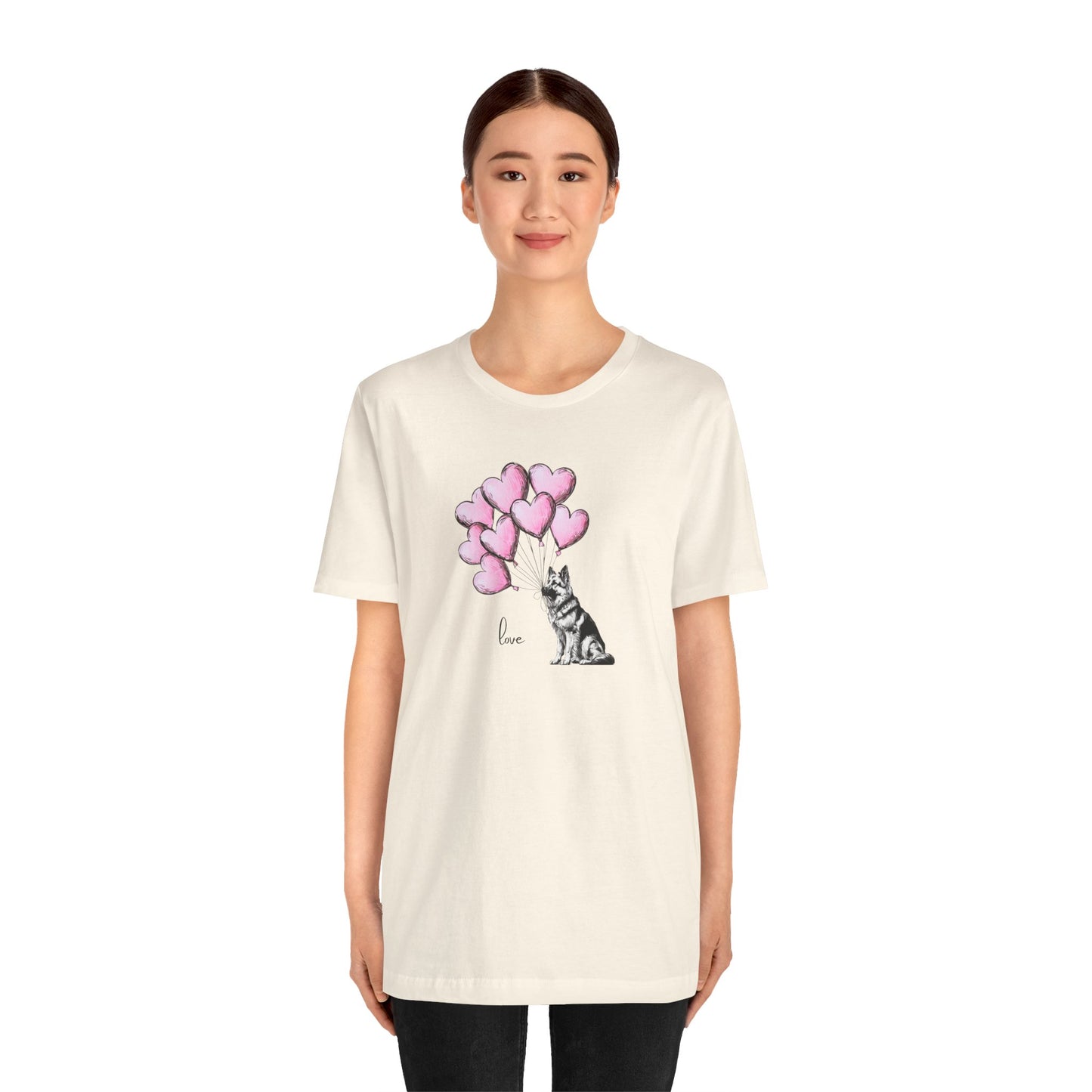 German Shepherd Love Balloon Tee