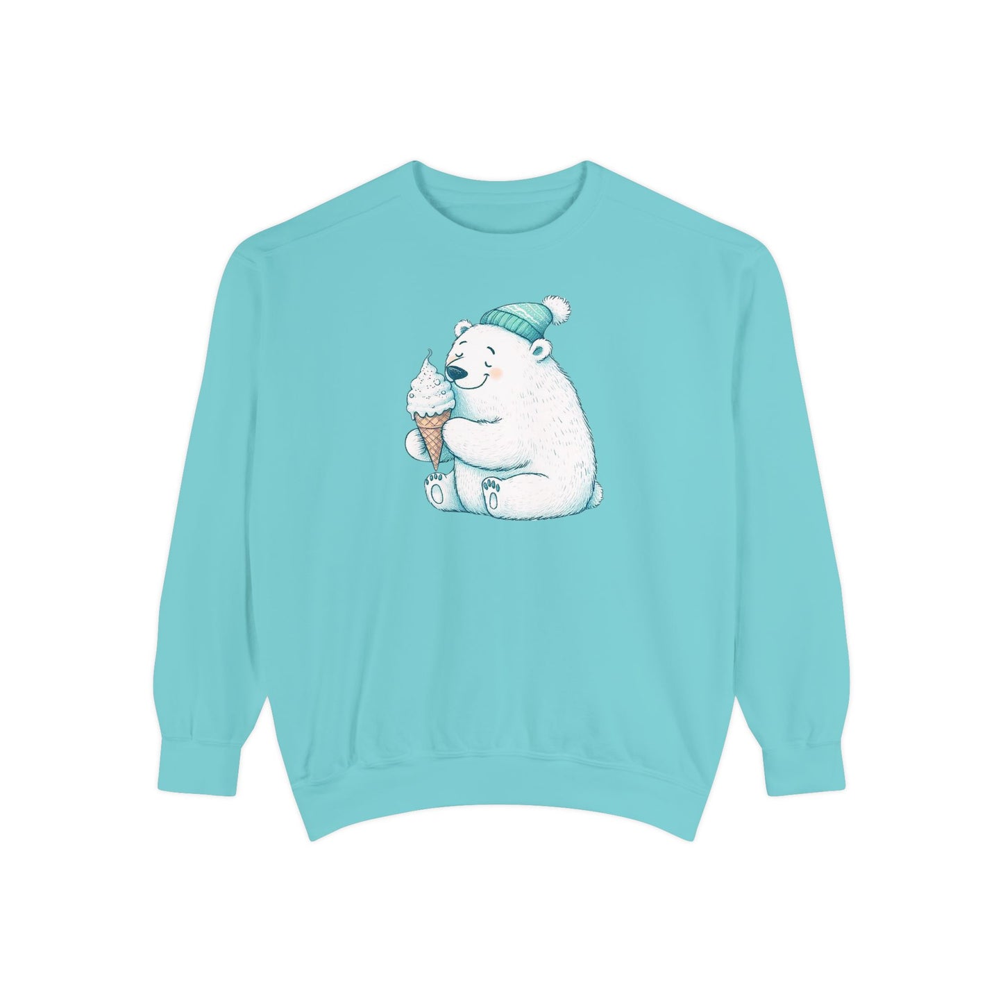Cozy Cone Polar Bear Comfort Colors Sweatshirt