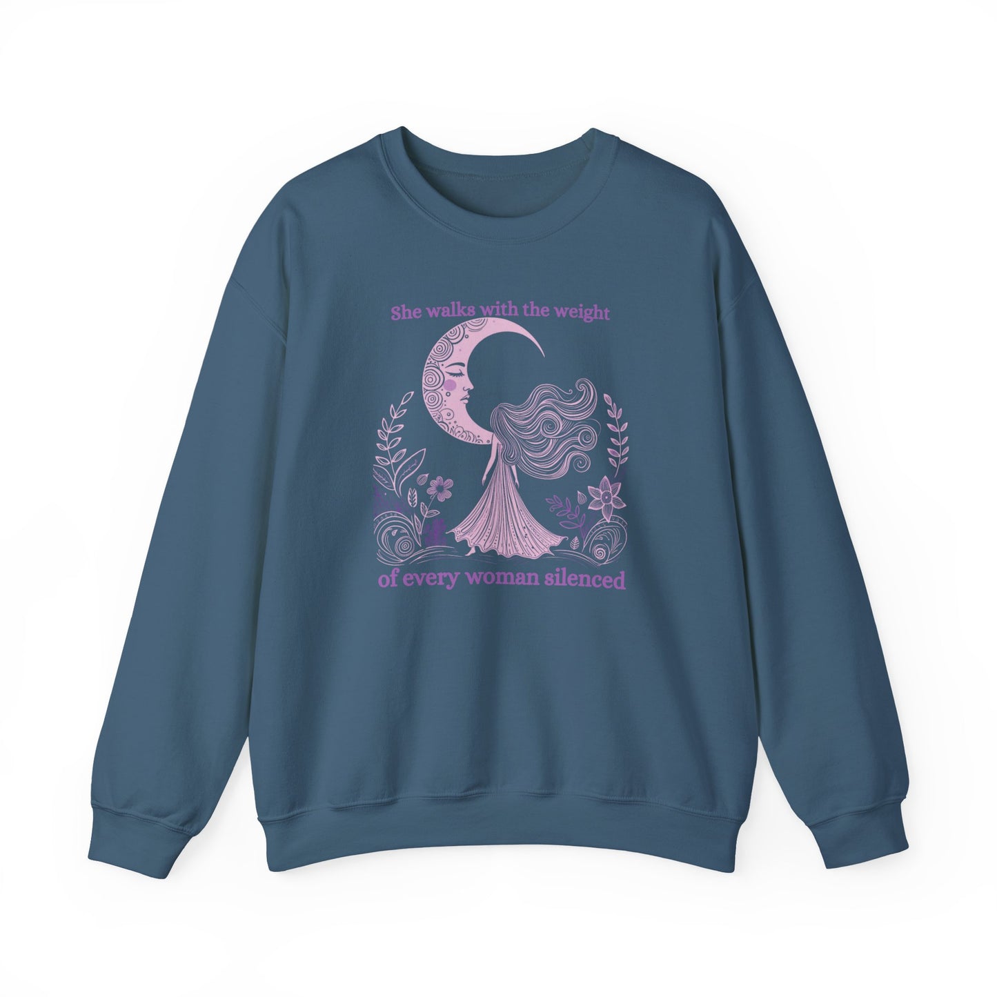 The Weight of Silence Celestial Art Sweatshirt | Mystic Den
