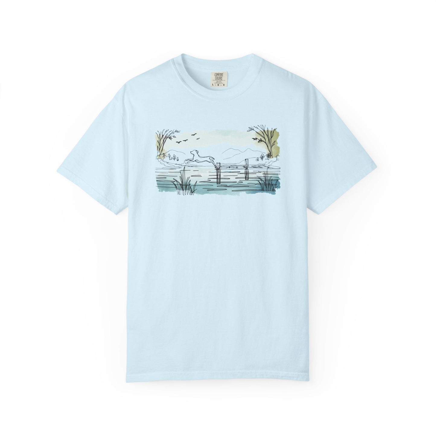 Lake Leap Dog Tee
