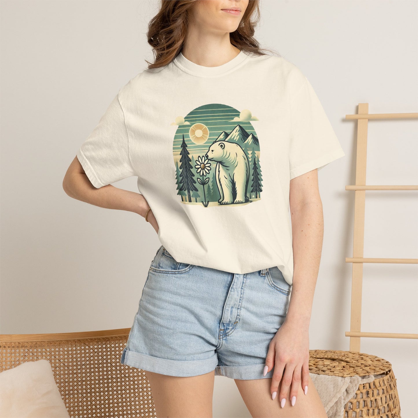 Pine & Daisy Polar Bear Comfort Colors Tee