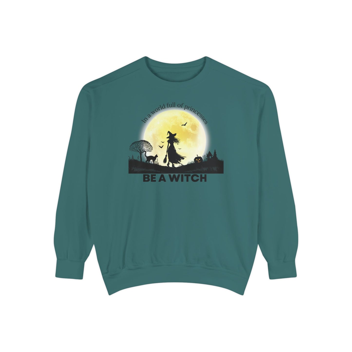 Be A Witch Celestial Moon Pullover | Premium Comfort Colors® Heritage Sweatshirt