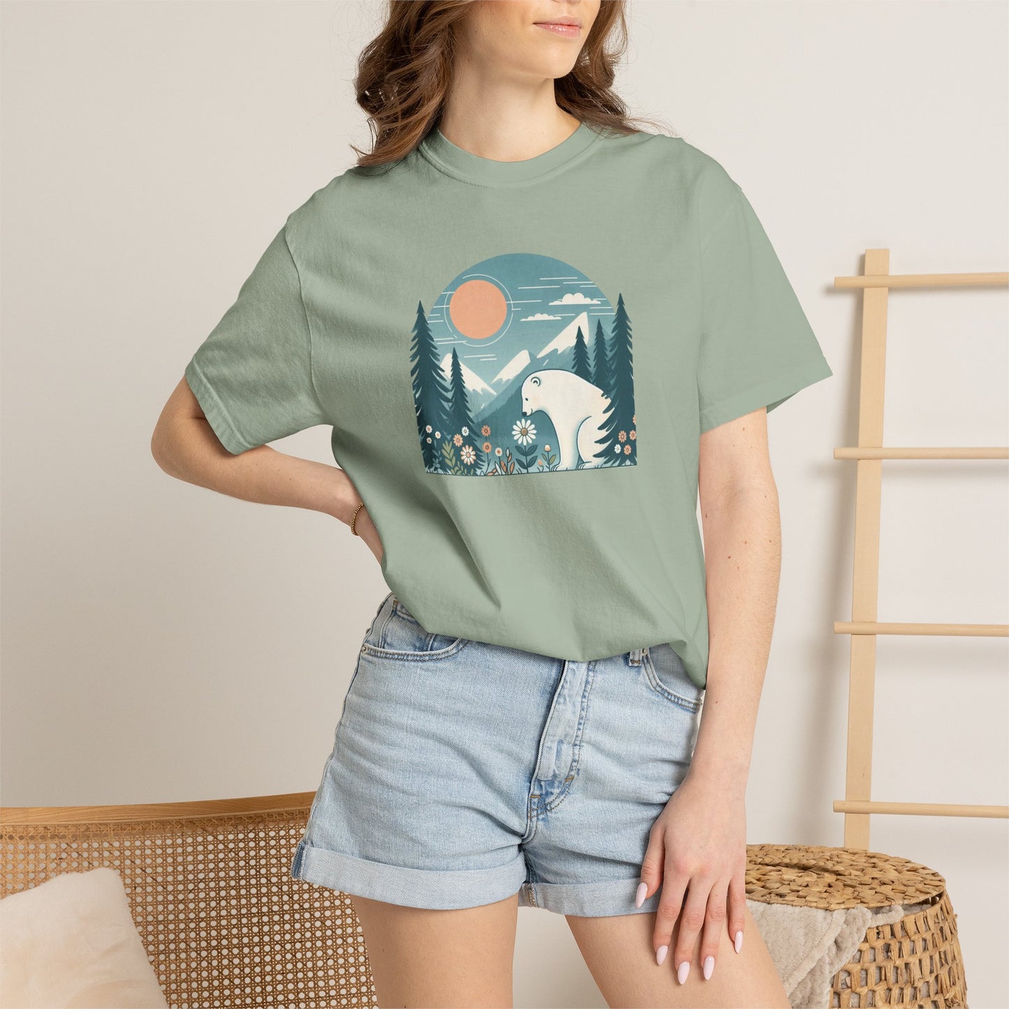 Arctic Bloom Comfort Colors Tee