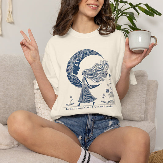 She Walked with the Moon Comfort Colors Celestial T-Shirt