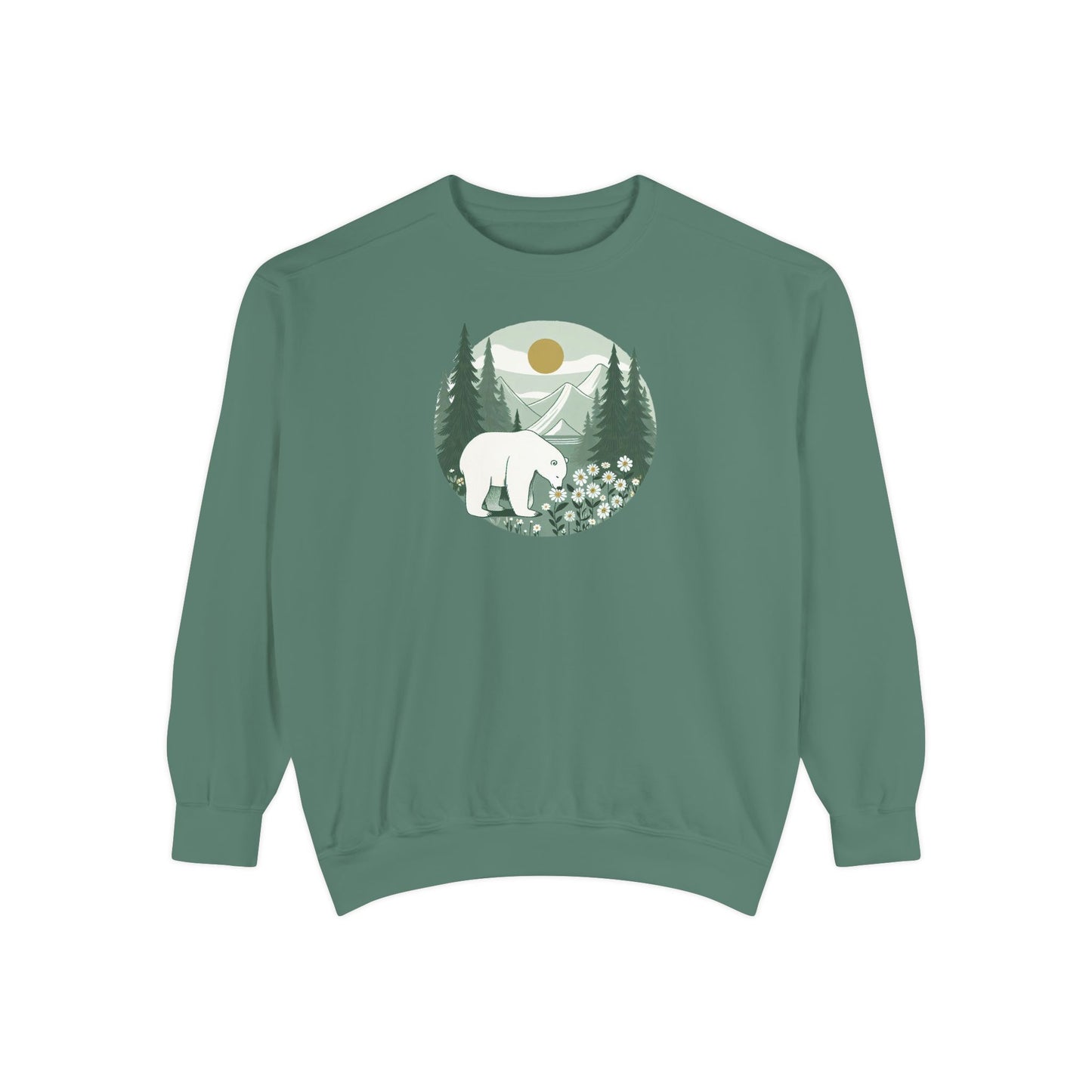 Polar Bear Mountain Meadow Comfort Colors Sweatshirt