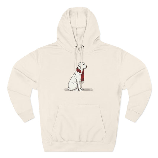 Red Scarf Dog Hoodie