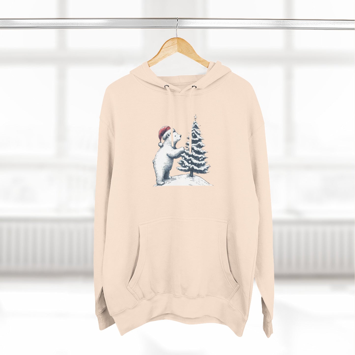 Polar Bear Christmas Tree Hoodie