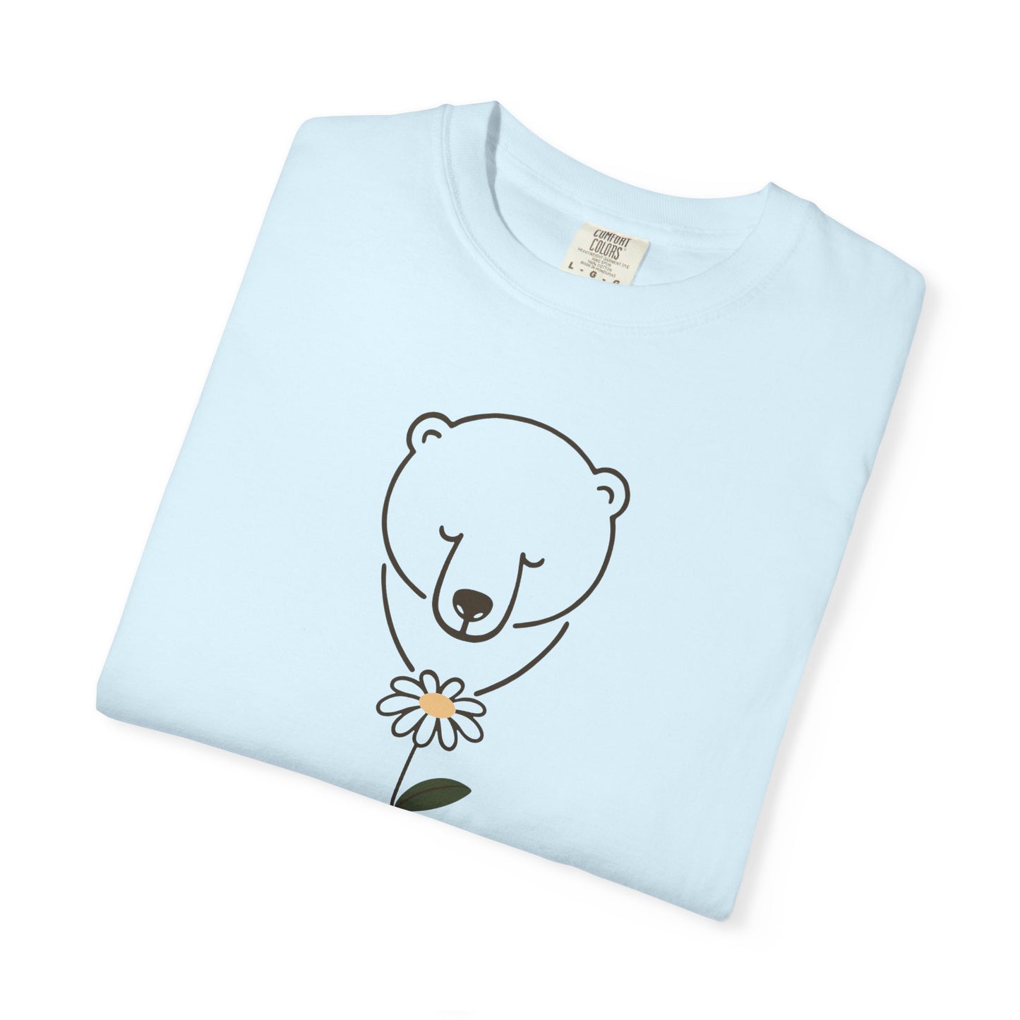 Polar Bear Daisy Comfort Colors Tee
