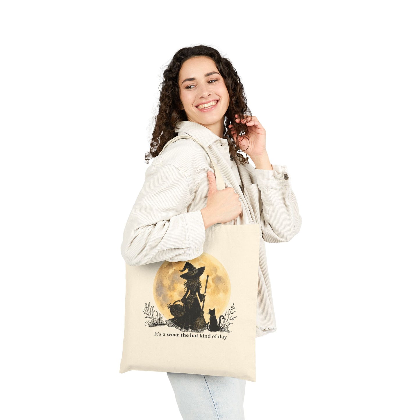 It’s a Wear the Hat Kind of Day Double-Sided Canvas Tote Bag
