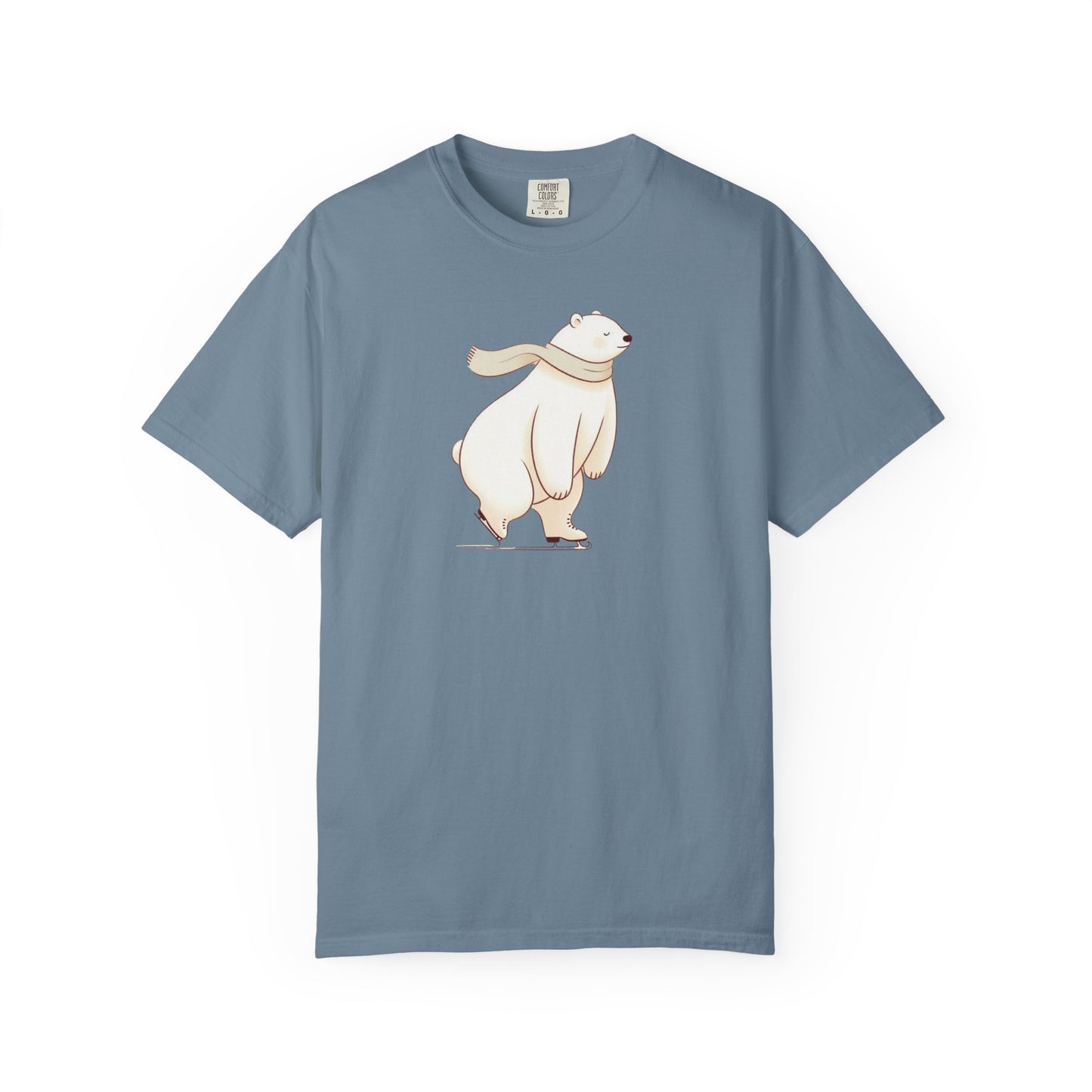 Polar Bear Skating Comfort Colors Tee