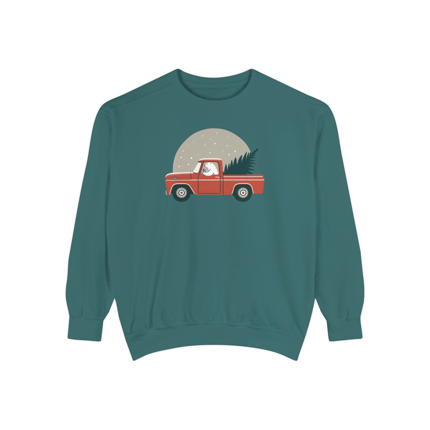Vintage Winter Truck Comfort Colors Sweatshirt