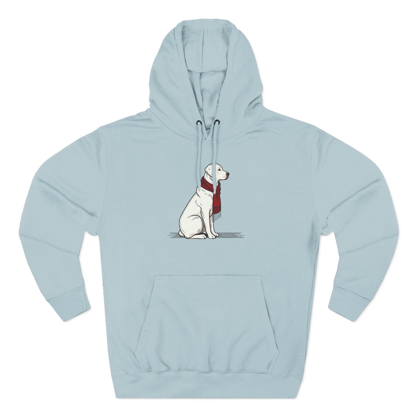Red Scarf Dog Hoodie