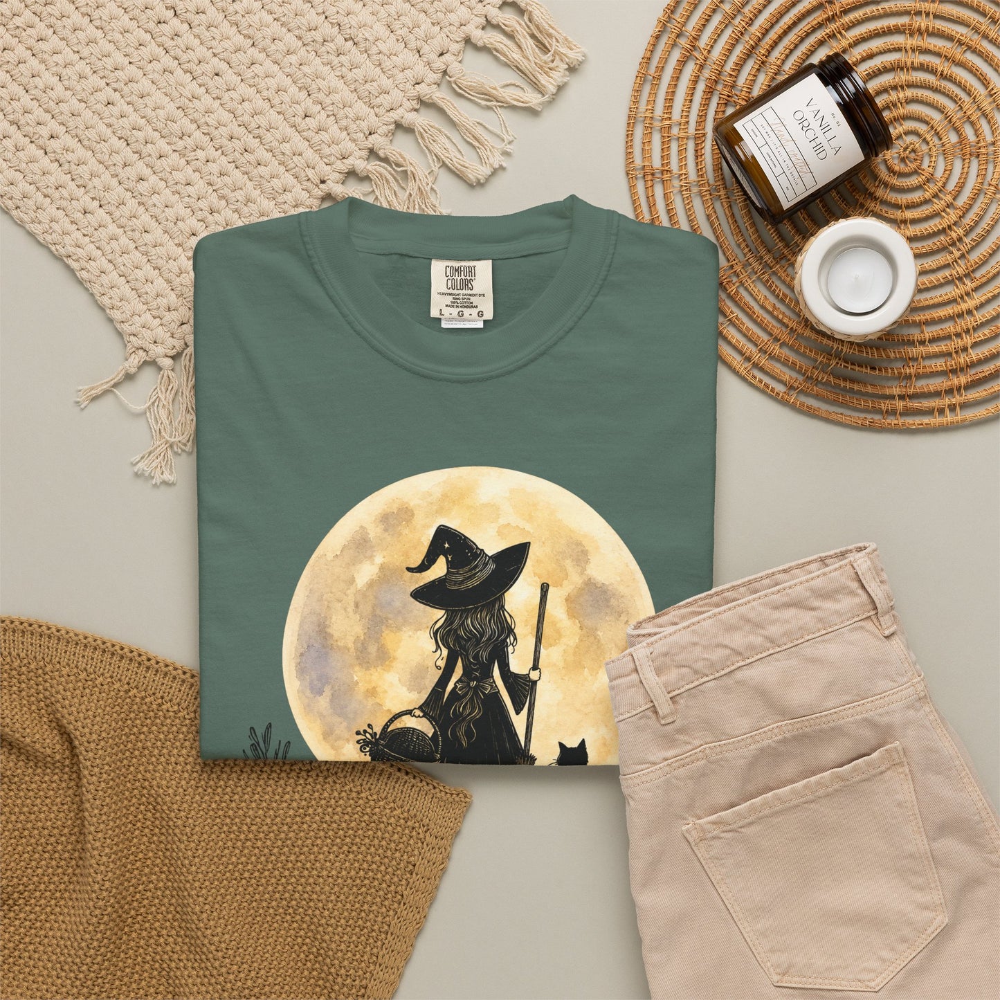 It's a Put on the Hat Kind of Day | Comfort Colors® Witch Graphic T-Shirt
