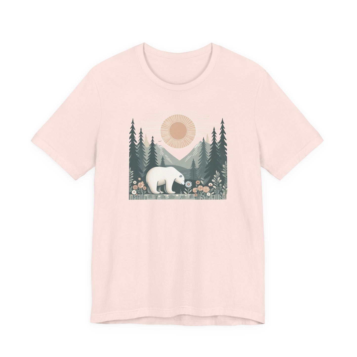 Polar Bear & Wildflower Mountain Shirt