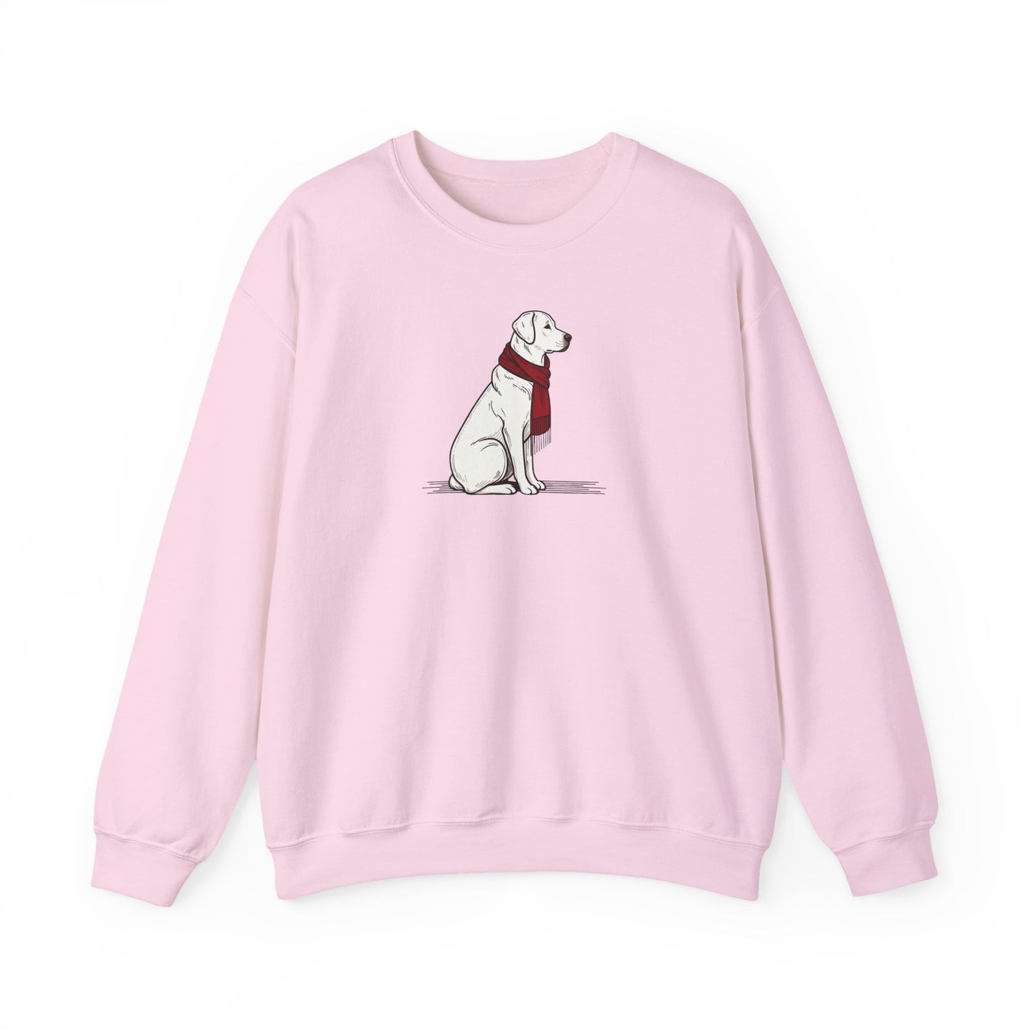 Yellow Lab Scarf Premium Sweatshirt | Cozy Den Edition