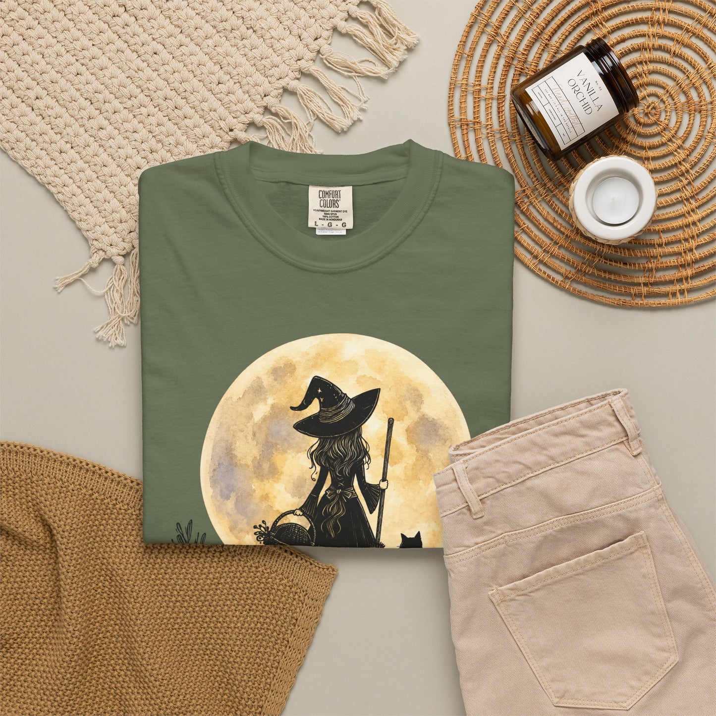 It's a Wear the Hat Kind of Day | Comfort Colors® Witch Graphic T-Shirt