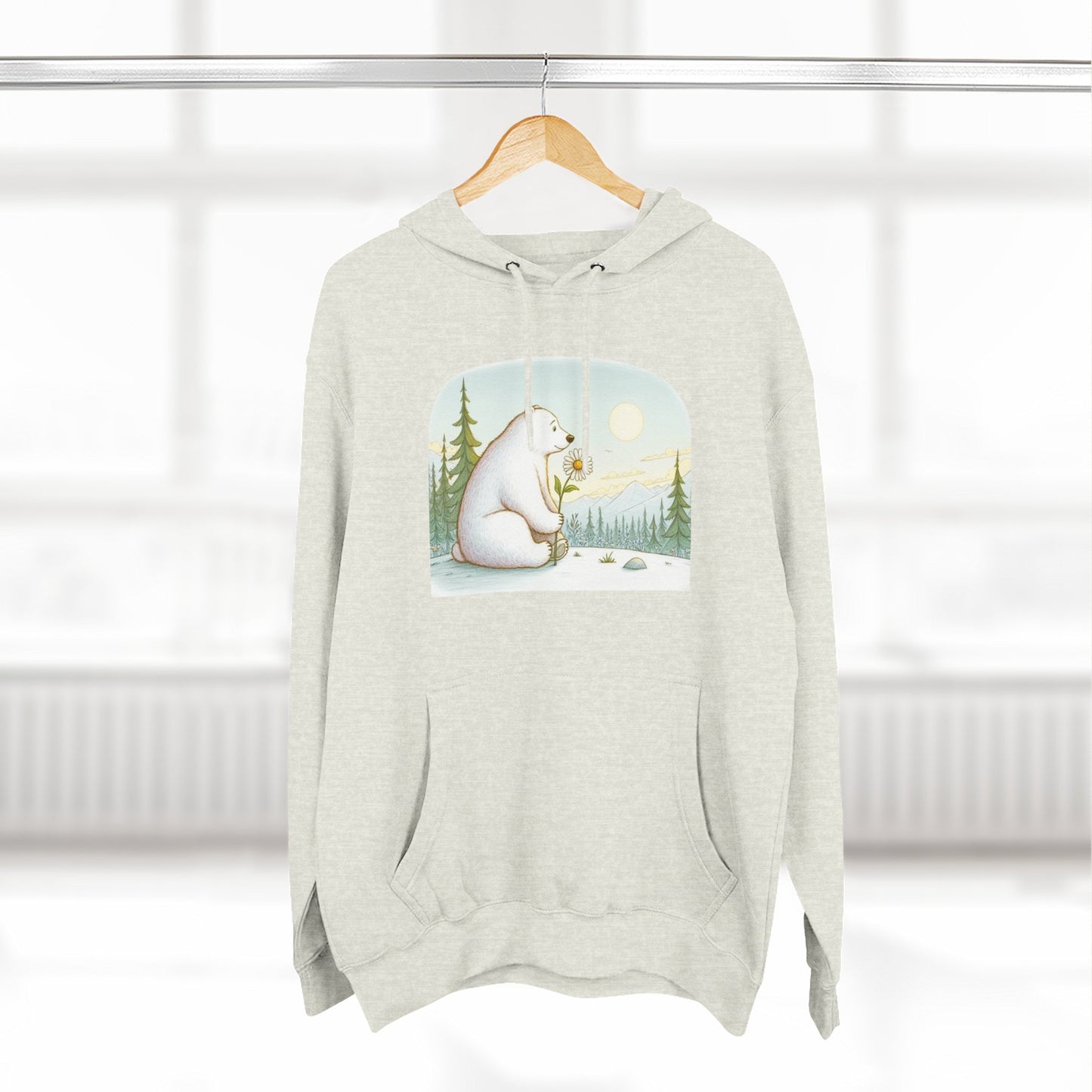 Polar Bear Mountain View Meadow Hoodie