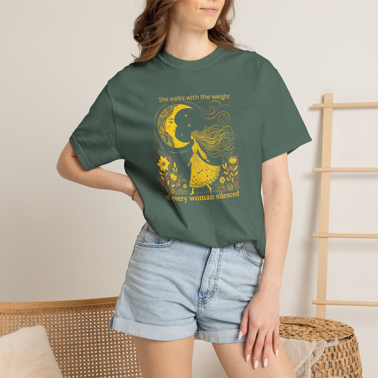 Comfort Colors She Walks With the Weight Tee