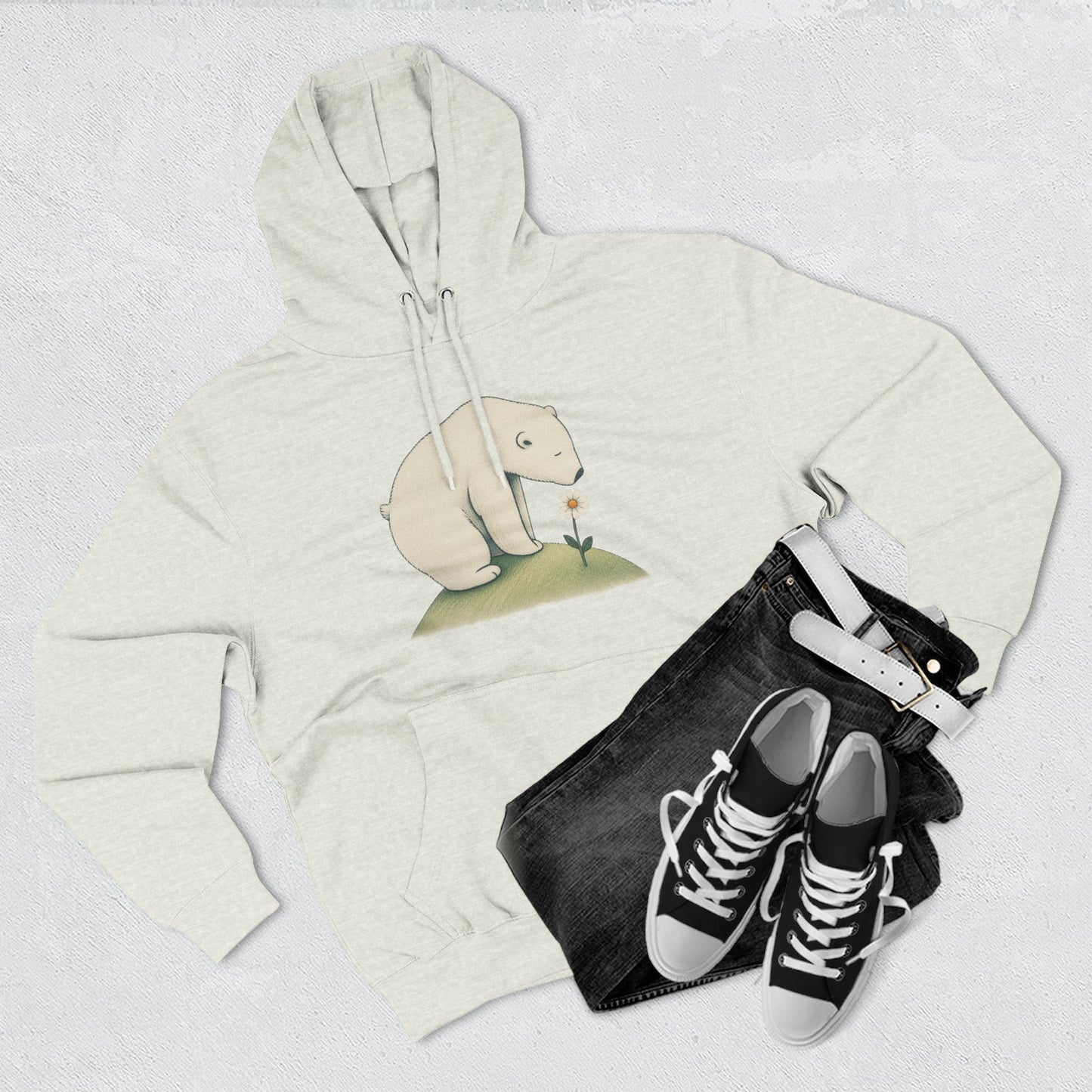 Daisy Day Polar Bear Hoodie