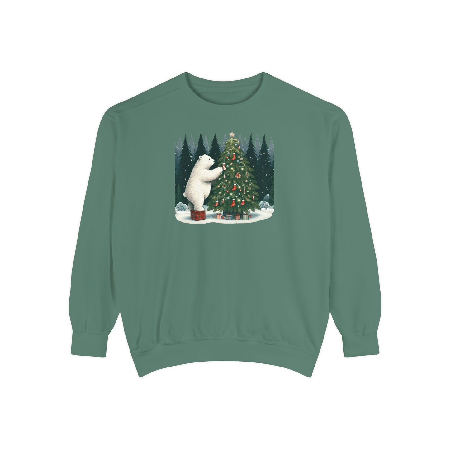 Alpine Christmas Polar Bear Sweatshirt