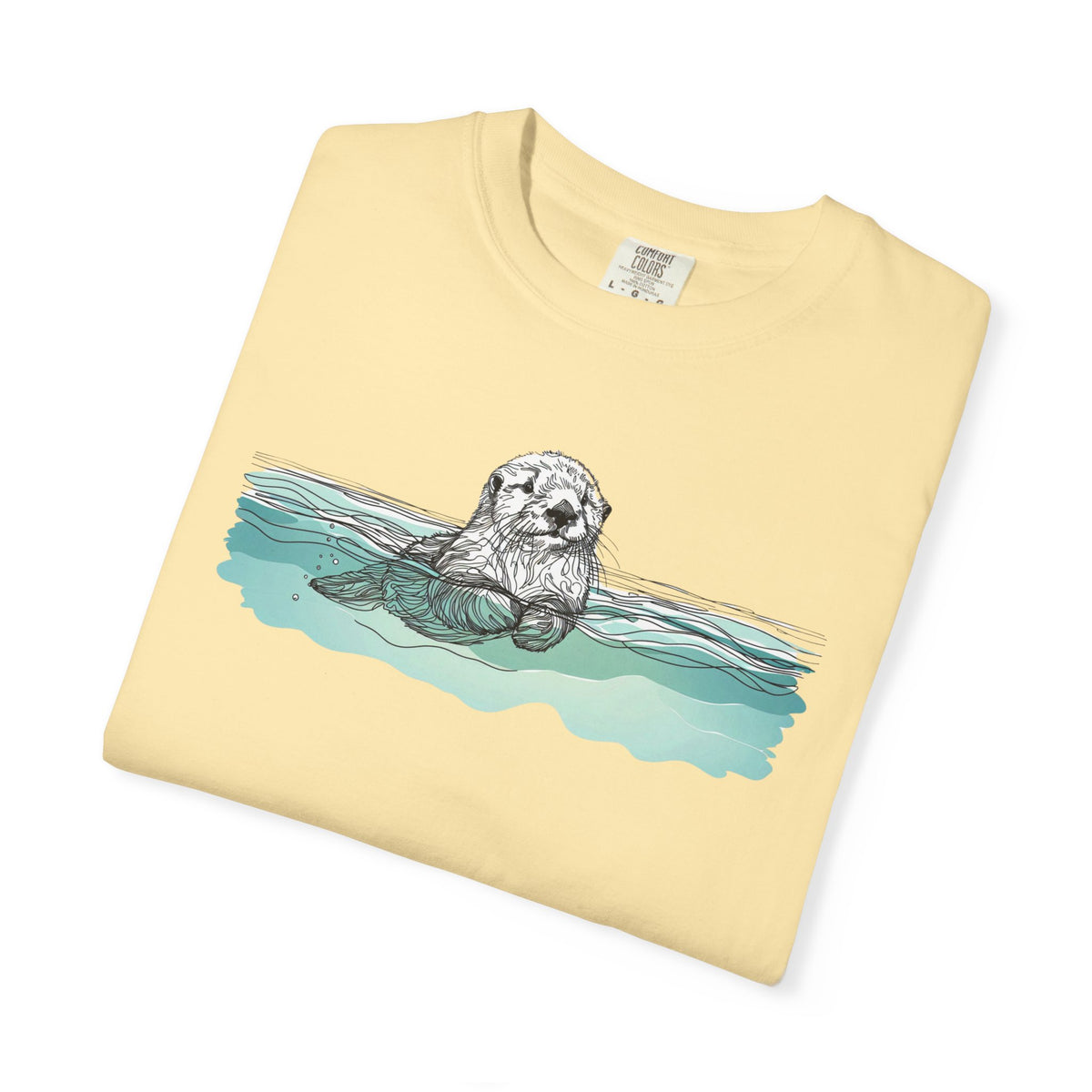 Sea Otter T-Shirt | Otter in the Water Comfort Colors Tee