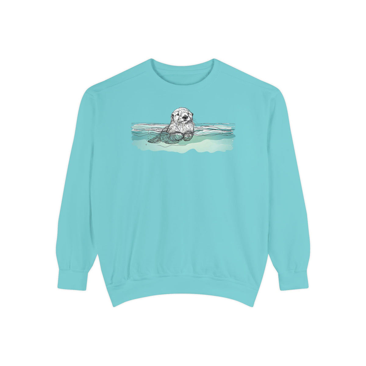Sea Otter Sweatshirt | Otter in the Water Crewneck