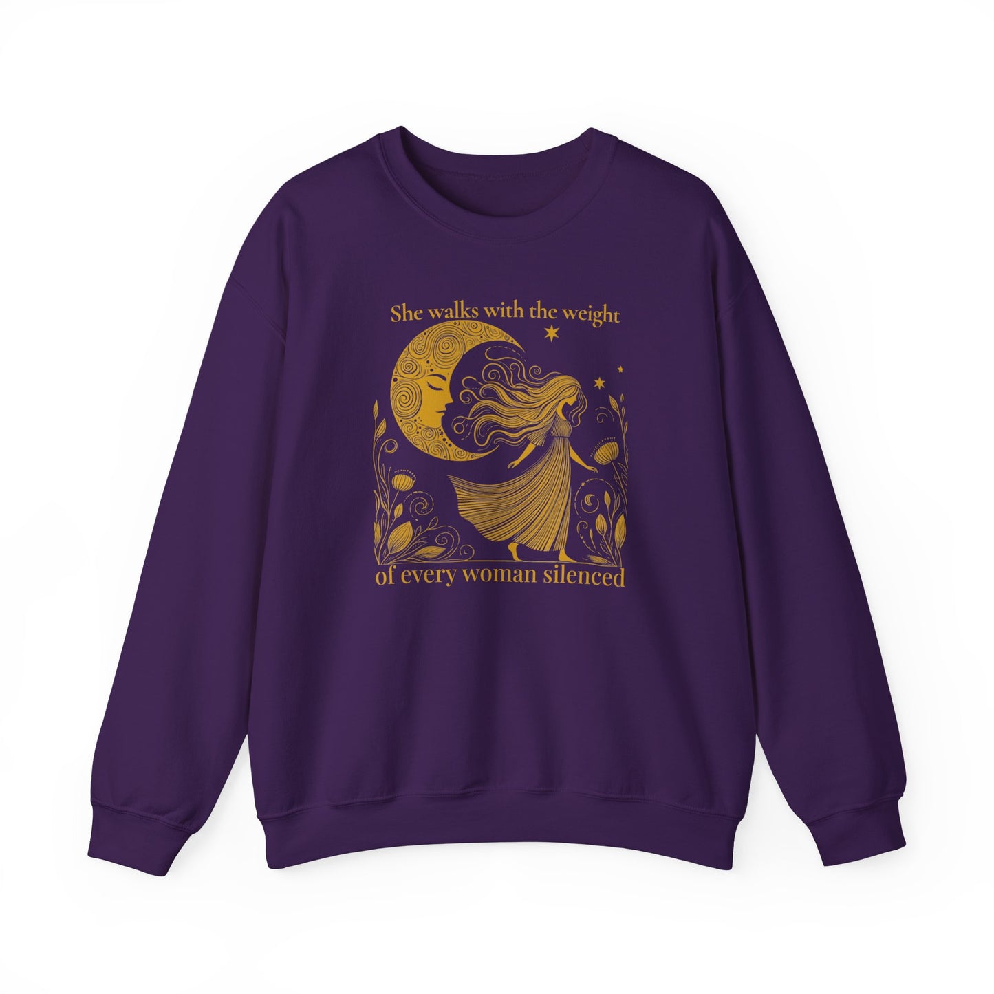 She Walks With the Weight Sweatshirt – Gold Edition