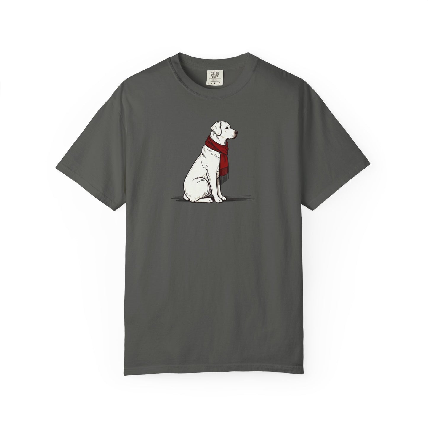 Red Scarf Dog Tee