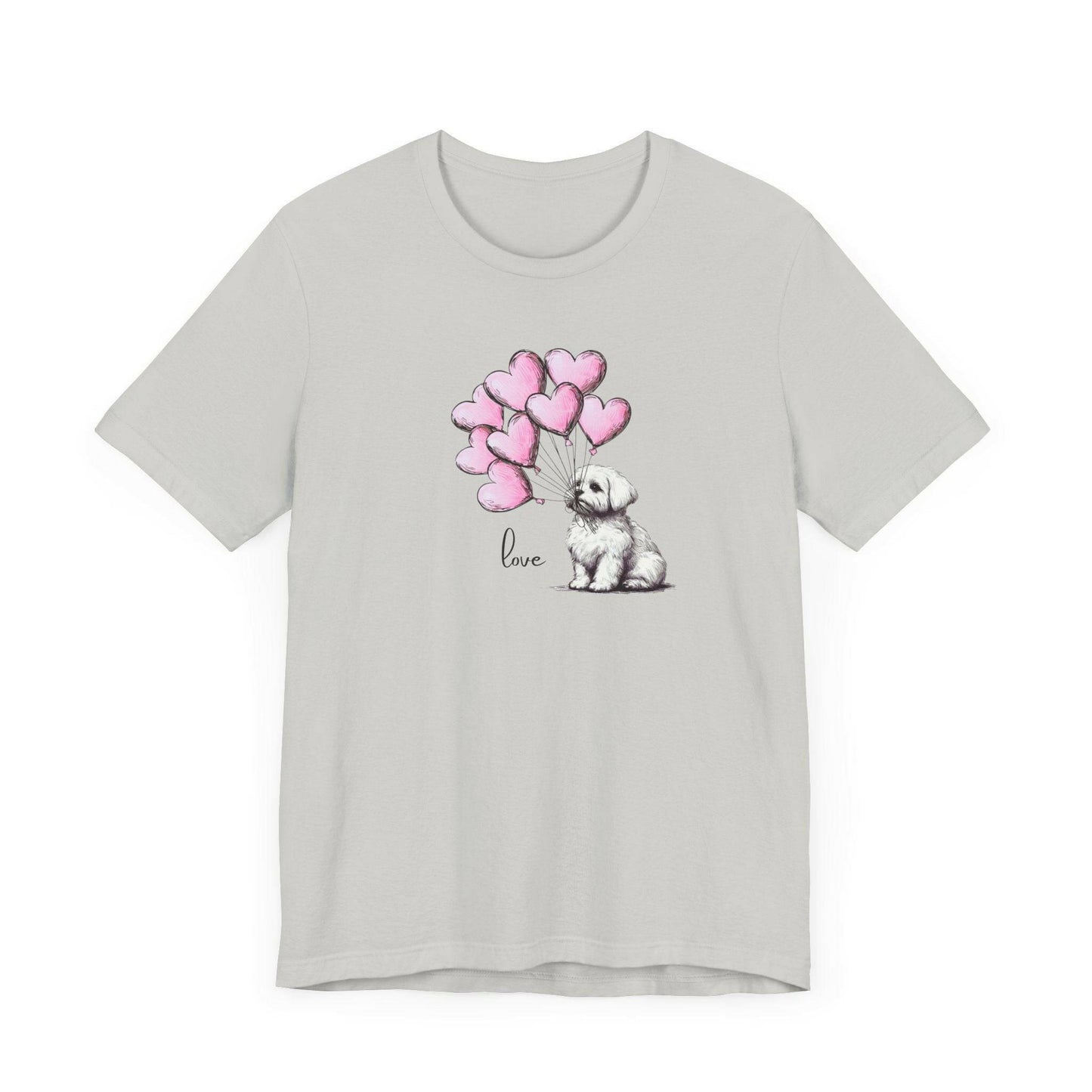 Maltese Dog Balloon Tee - Stompy Paws