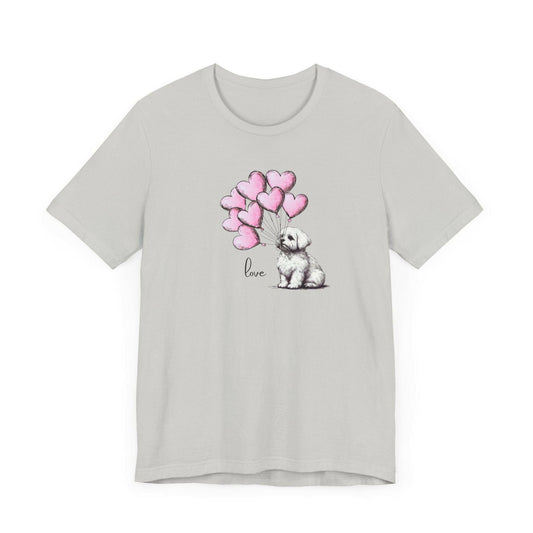 Maltese Dog Balloon Tee - Stompy Paws