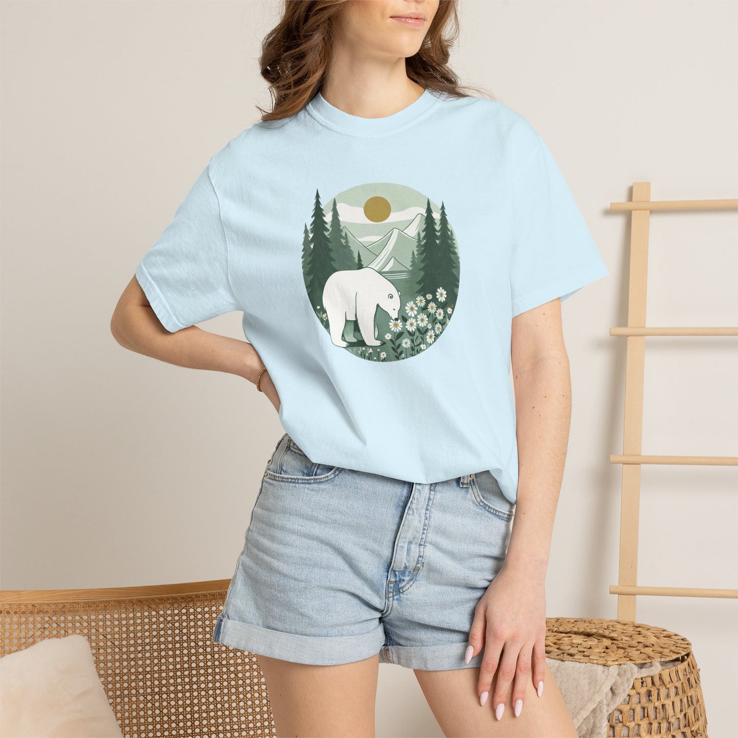 Polar Bear Mountain Meadow Comfort Colors Tee