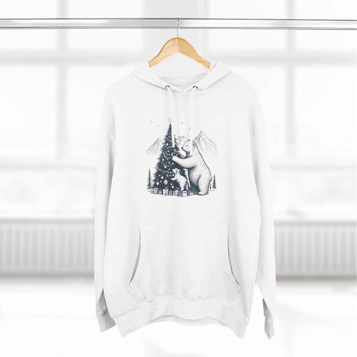 Polar Bear & Cub Holiday Hoodie
