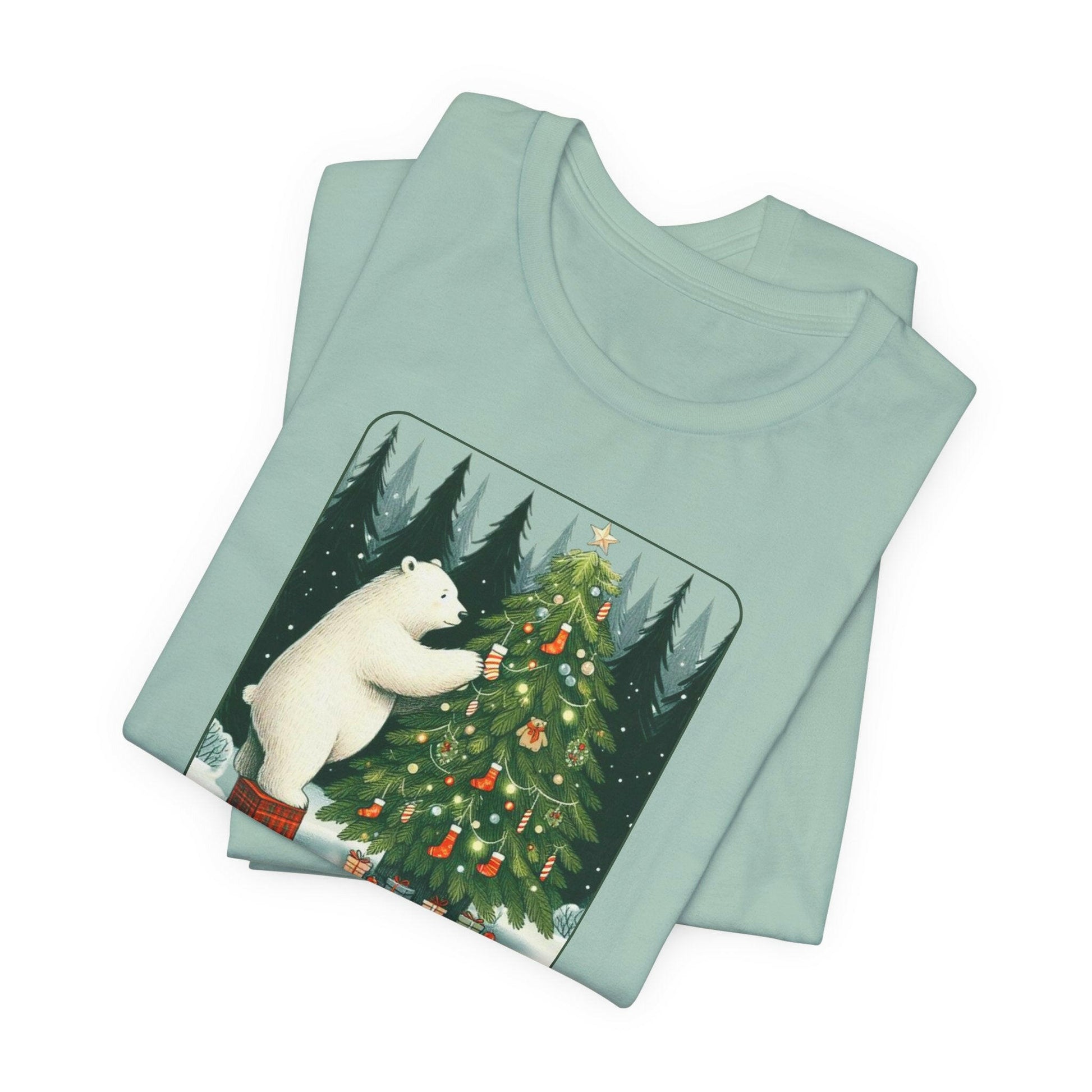 Christmas Polar Bear Tee - Stompy Paws